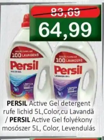 CBA PERSIL Active Gel detergent rufe lichid 5L,Color,cu Lavandă / PERSIL Active Gel folyékony mosószer 5L, Color, Levendulás Ofertă