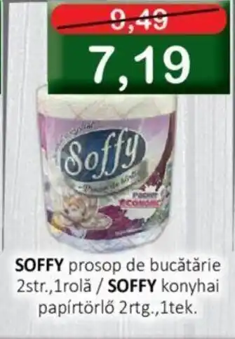 CBA SOFFY prosop de bucătărie 2str., 1rolă/ SOFFY konyhai papírtörlő 2 rtg.,ltek. Ofertă