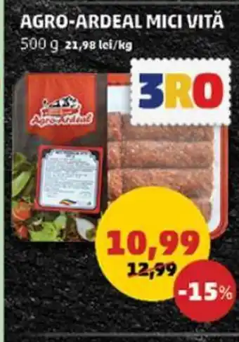 Penny AGRO-ARDEAL MICI VITĂ 500 g Ofertă