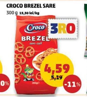 Penny CROCO BREZEL SARE 300 g Ofertă
