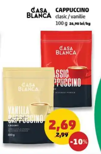 Penny CASA BLANCA CAPPUCCINO clasic/vanilie 100 g Ofertă