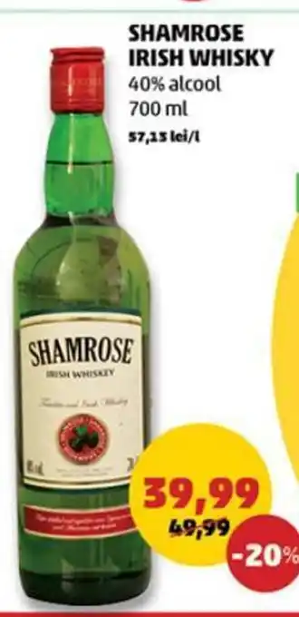 Penny SHAMROSE IRISH WHISKY 40% alcool 700ML Ofertă