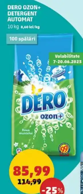 Penny DERO OZON+ DETERGENT AUTOMAT 10 kg Ofertă