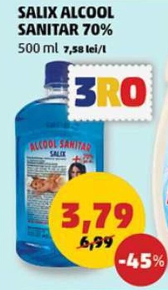 Penny SALIX ALCOOL SANITAR 70% 500 ML Ofertă