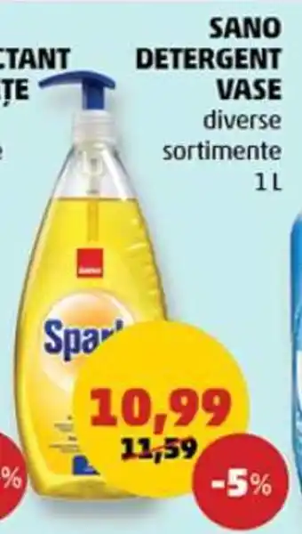 Penny SANO DETERGENT VASE diverse sortimente 1L Ofertă