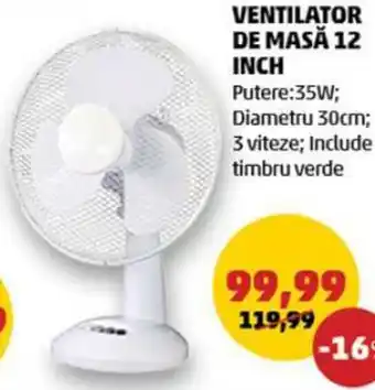 VENTILATOR DE MASĂ 12 INCH Putere:35W Diametru 30cm