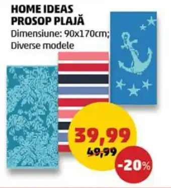 Penny HOME IDEAS PROSOP PLAJĂ Dimensiune: 90x170cm Ofertă