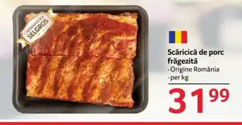 Selgros Scăricică de porc frăgezită 1 kg Ofertă