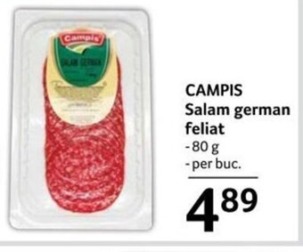 Selgros CAMPIS Salam german feliat 80g Ofertă