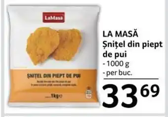 Selgros LA MASĂ Şniţel din piept de pui 1000g Ofertă