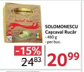 Selgros SOLOMONESCU Caşcaval Rucăr 480 g Ofertă