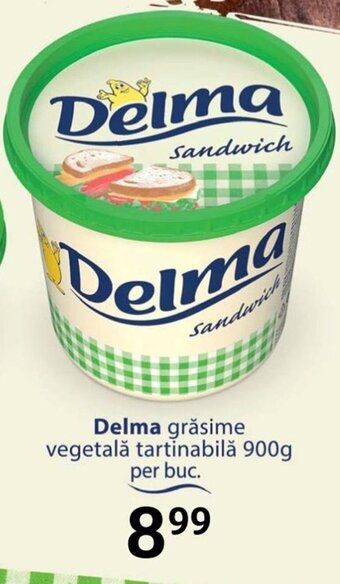 Selgros Delma grăsime vegetală tartinabilă 900g Ofertă