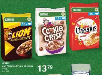 Selgros NESTLÉ Lion / Cookie Crisp / Cheerios 450g Ofertă