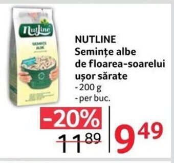 Selgros NUTLINE Semințe albe de floarea-soarelui uşor sărate 200g Ofertă
