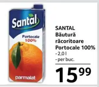 SANTAL Băutură răcoritoare Portocale 100% 2l