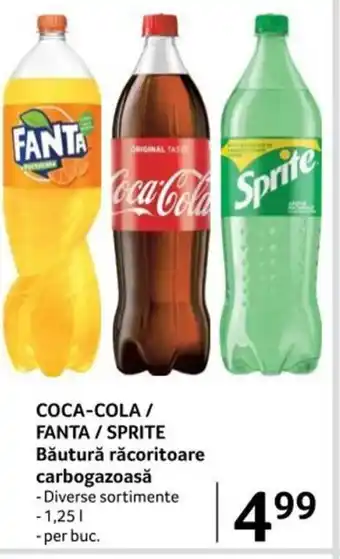 Selgros COCA-COLA / FANTA / SPRITE Băutură răcoritoare carbogazoasă 1.25l Ofertă