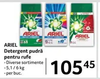 Selgros ARIEL Detergent pudră pentru rufe 5.1 / 6 kg Ofertă