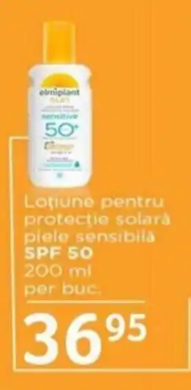 Selgros Loţiune pentru protecţie solară piele sensibilă SPF 50 200ml Ofertă