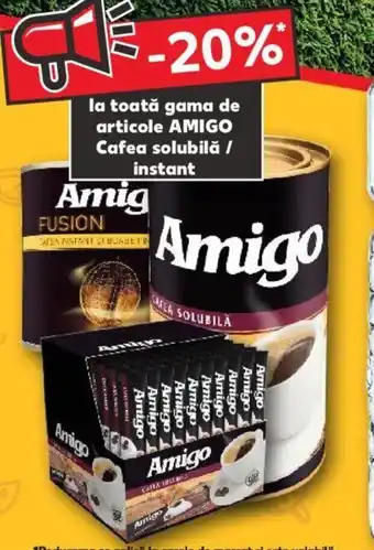 Kaufland Amigo la toată gama de articole AMIGO Cafea solubilă / instant Ofertă