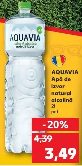 AQUAVIA Apă de izvor natural alcalină 2l pet