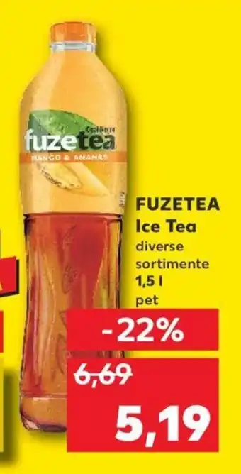 Kaufland FUZETEA Ice Tea diverse sortimente 1.5l Ofertă