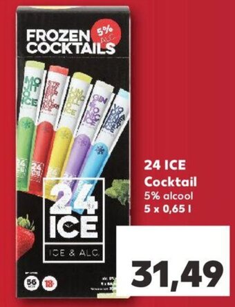 Kaufland 24 ICE Cocktail 5% alcool 5 x 0,65 l Ofertă
