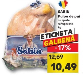 Kaufland SABIN Pulpe de pui cu spate refrigerate 1 kg Ofertă
