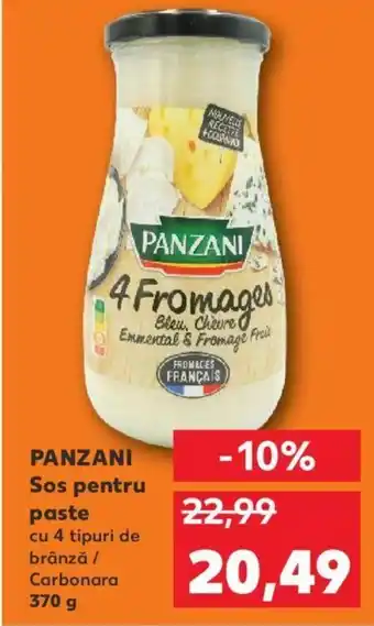 Kaufland PANZANI Sos pentru paste cu 4 tipuri de brânză / Carbonara 370 g Ofertă