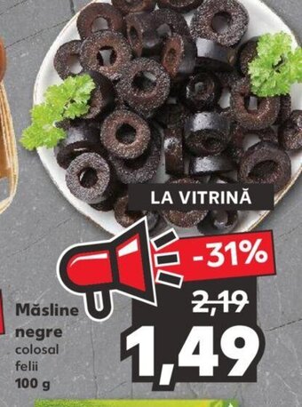 Kaufland Măsline negre colosal felii 100 g Ofertă