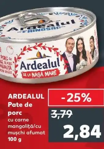 Kaufland ARDEALUL Pate de porc 100g Ofertă