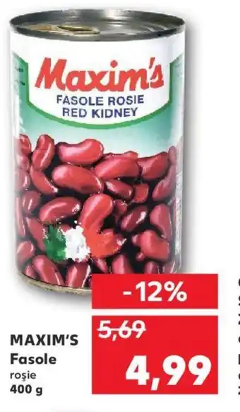 MAXIM'S Fasole roşie 400 g