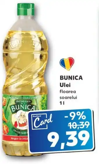 Kaufland BUNICA Ulei floarea soarelui 1l Ofertă