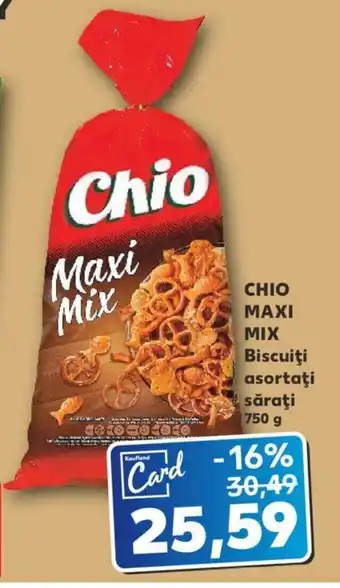 Kaufland CHIO MAXI MIX Biscuiţi asortaţi săraţi 750g Ofertă