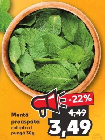 Kaufland Mentă proaspătă calitatea l pungă 30g Ofertă