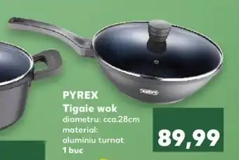 Kaufland PYREX Tigaie wok diametru: cca.28cm material: aluminiu turnat 1 buc Ofertă