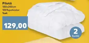 Kaufland Pilotă 180x200cm 100% poliester 1set Ofertă