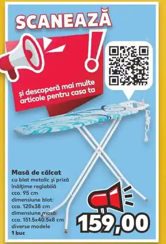Kaufland Masă de călcat 1 buc Ofertă