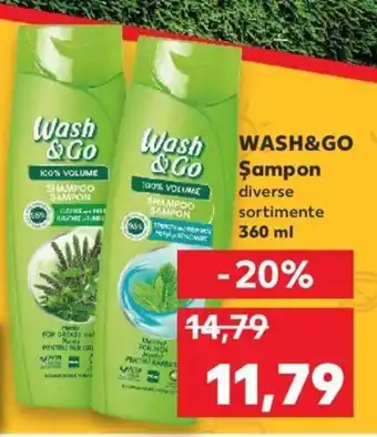 Kaufland WASH&GO Şampon diverse sortimente 360 ml Ofertă