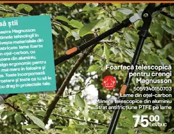 Brico Depôt Foarfecă telescopică pentru crengi Magnusson 5059340150703 Ofertă