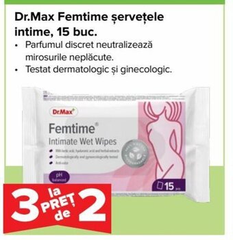 Dr.Max Femtime șervețele intime, 15 buc.