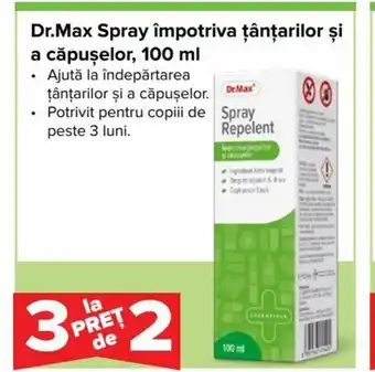 Dr.Max Dr.Max Spray împotriva țânțarilor şi a căpuşelor, 100 ml Ofertă