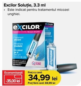 Excilor Soluție, 3.3 ml