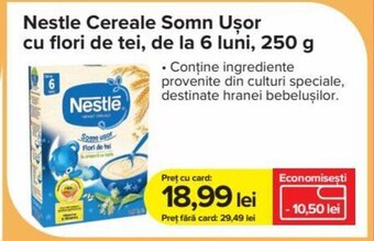 Dr.Max Nestle Cereale Somn Uşor cu flori de tei, de la 6 luni, 250 g Ofertă