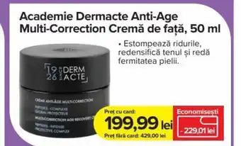 Dr.Max Academie Dermacte Anti-Age Multi-Correction Cremă de față, 50 ml Ofertă