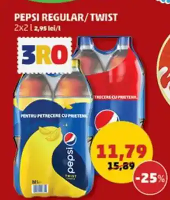 Penny PEPSI REGULAR/TWIST 2x22,95 Ofertă