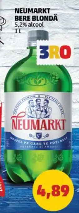 Penny NEUMARKT BERE BLONDĂ 5,2% alcool 1L Ofertă