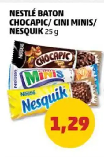 Penny NESTLÉ BATON CHOCAPIC/CINI MINIS/NESQUIK 25 g Ofertă