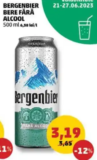 Penny BERGENBIER BERE FĂRĂ ALCOOL Ofertă