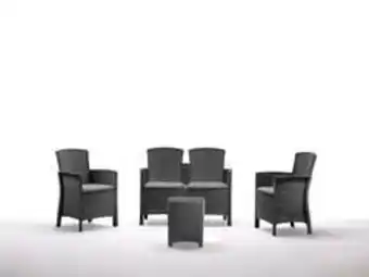 Brico Depôt Set mobilier gradina/teresa, antracit, 4 persoane lido Ofertă
