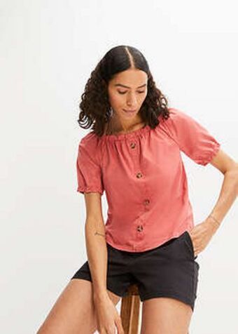 Bonprix Bluză cu decolteu încreţit Ofertă